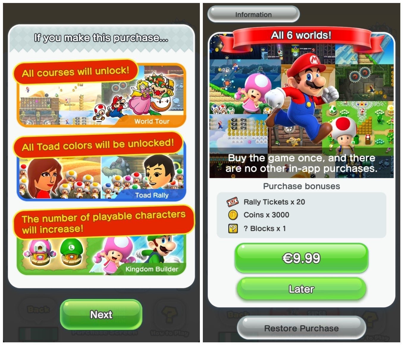 Super Mario Run, precio en Android
