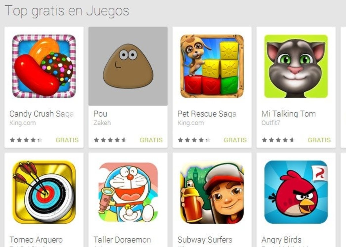 top-jueTop juegos en Android