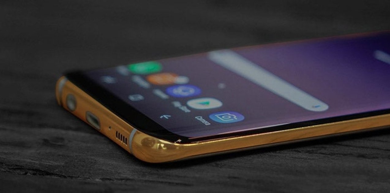Galaxy S8 oro lateral curvo