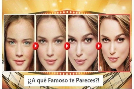 La cara oculta del juego de saber a qué famoso te pareces de Facebook La cara oculta del juego de saber a qué famoso te pareces de Facebook