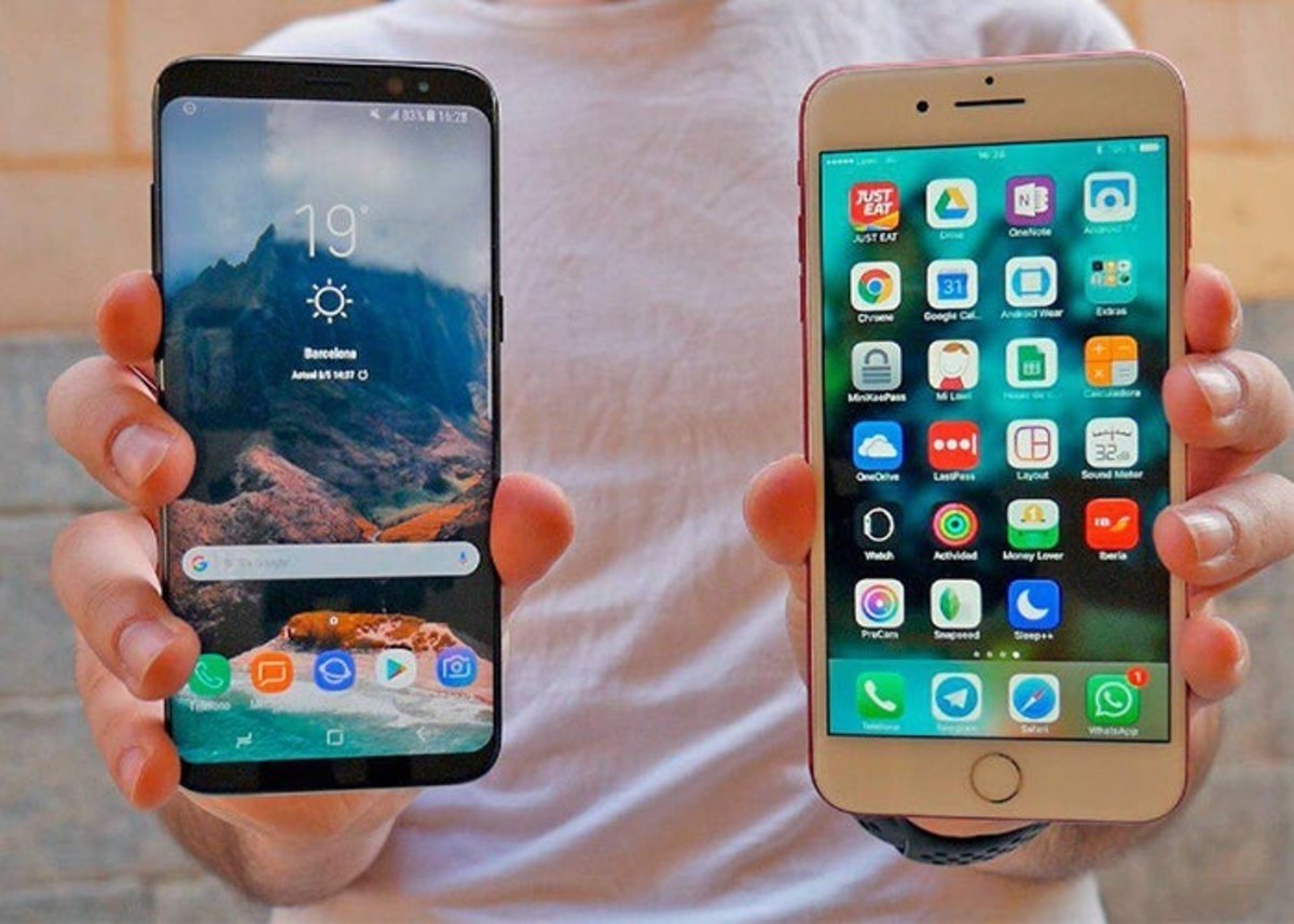 Samsung Galaxy S8 vs iPhone 7 Plus, software