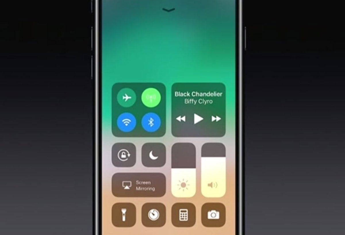 Centro de control iOS 11