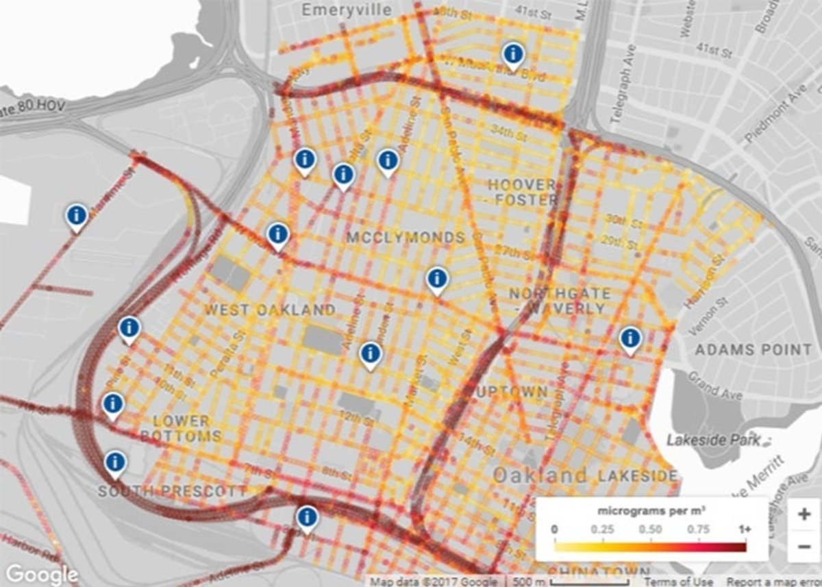 Conocer la calidad del aire en Google Maps