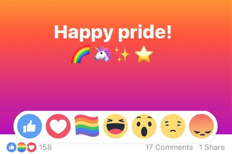Cómo tener la reacción de la bandera arcoiris en Facebook Cómo tener la reacción de la bandera arcoiris en Facebook