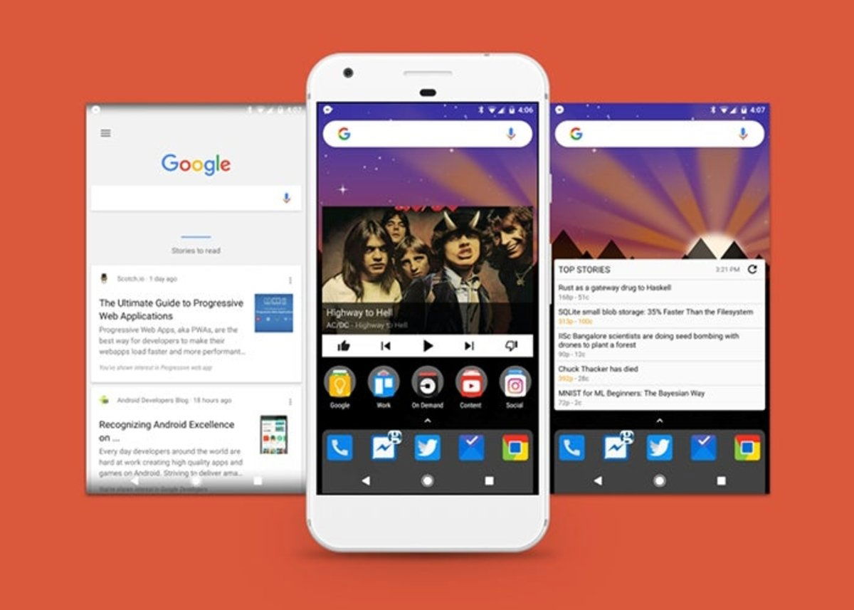 Nova Launcher, acceder a Google Discover desde la pagina de inicio