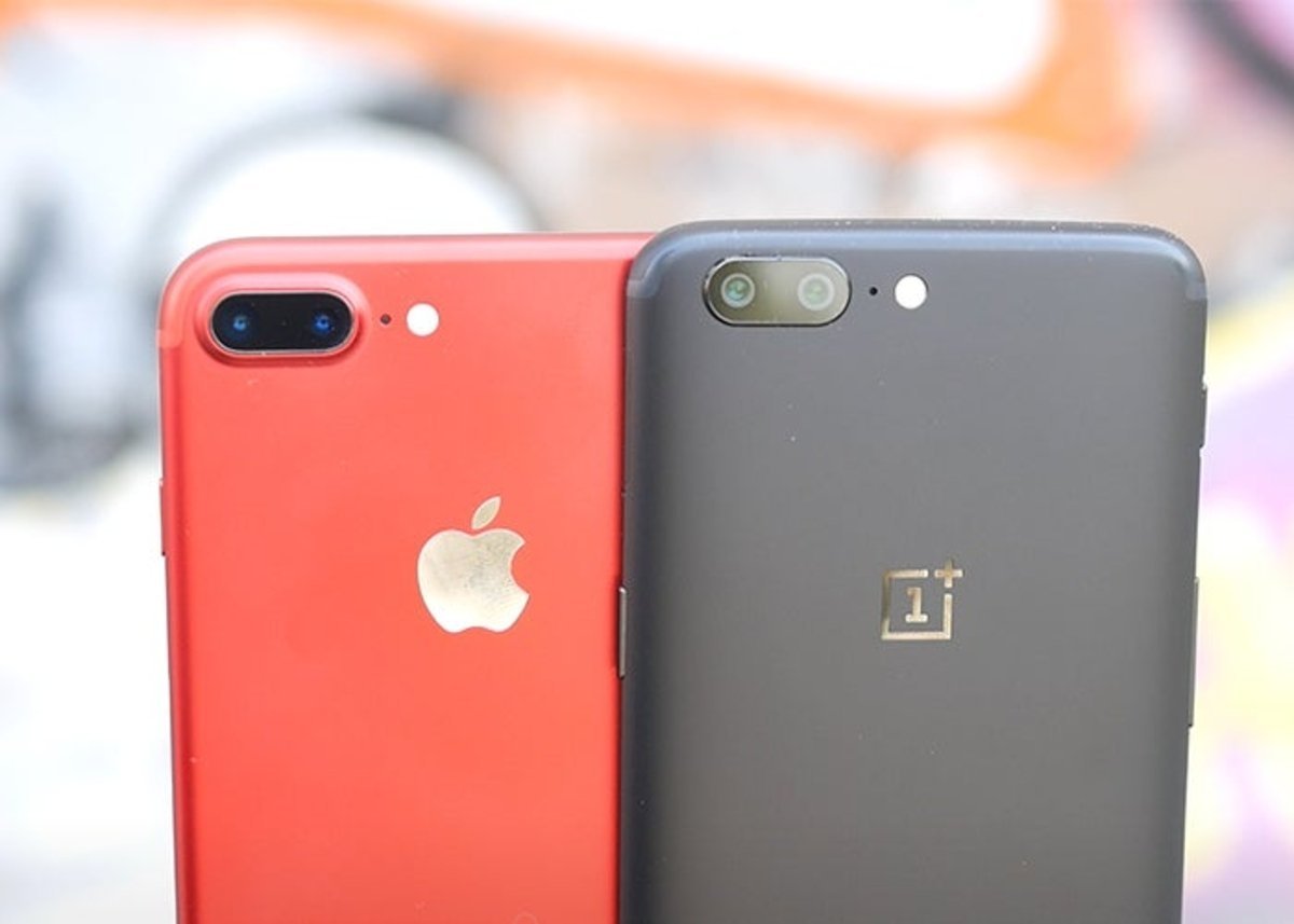 OnePlus 5 y iPhone 7