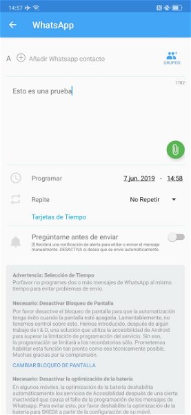 Cómo programar mensajes en WhatsApp para que se envíen automáticamente