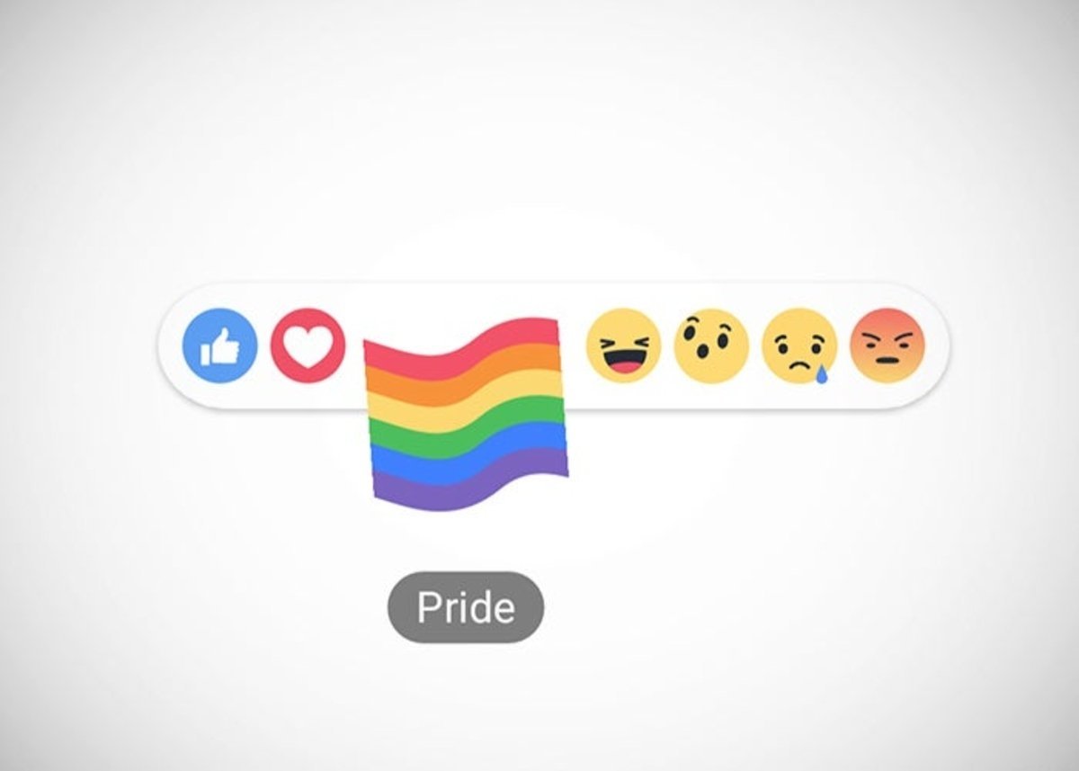 Reacciones Facebook Bandera arcoíris LGBT