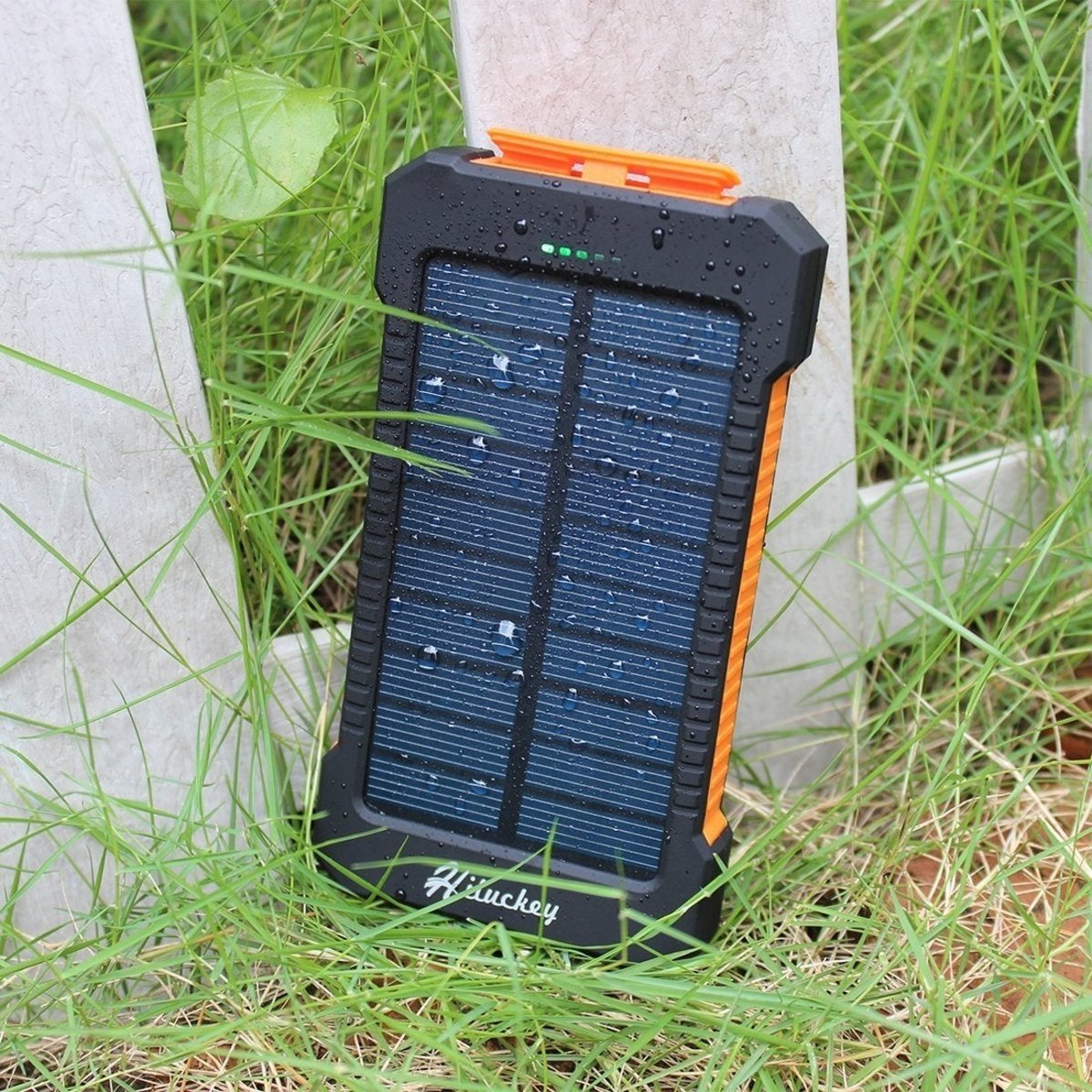 Hiluckey Batería Externa Solar 10.000 mAh