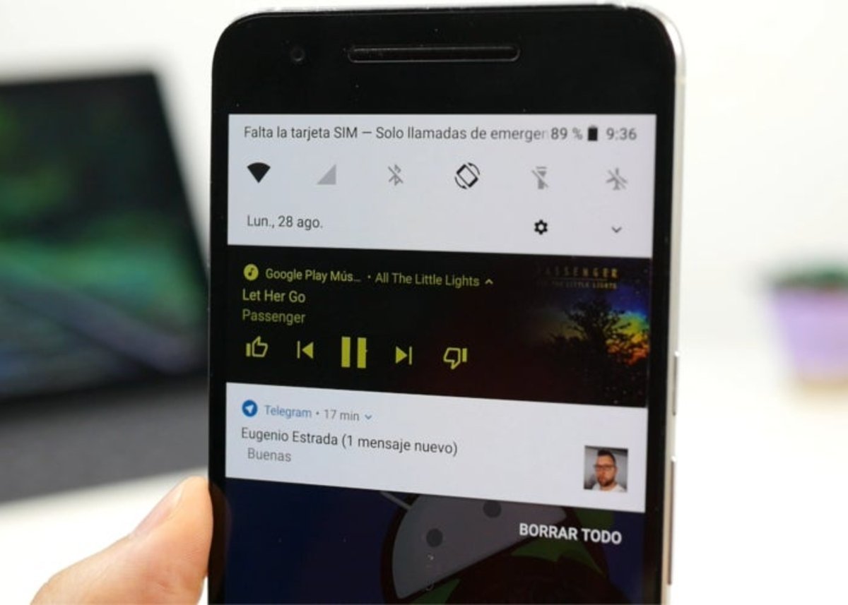 Android Oreo musica notificaciones
