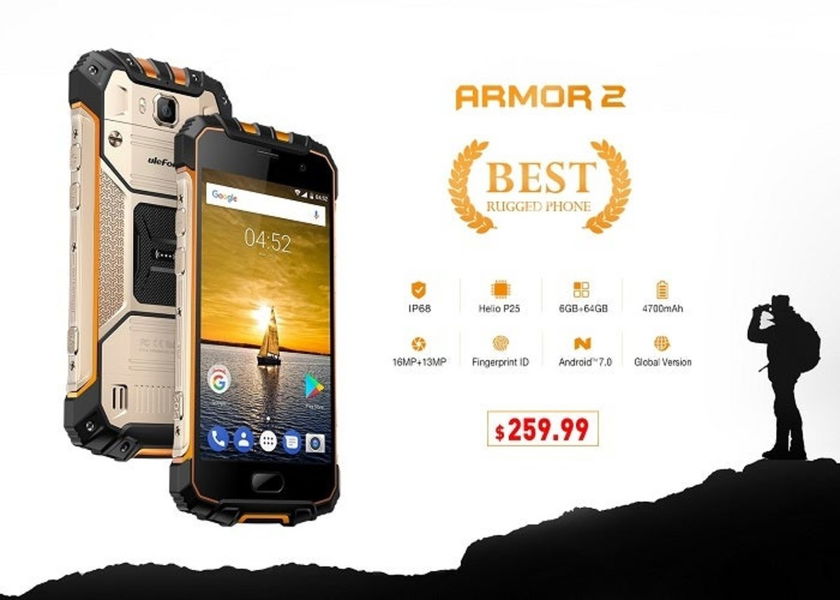 Reserva ya el Ulefone Armor 2 al mejor precio en GearBest