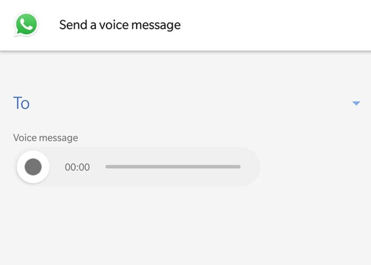 Notas de voz de WhatsApp desde Google Assistant