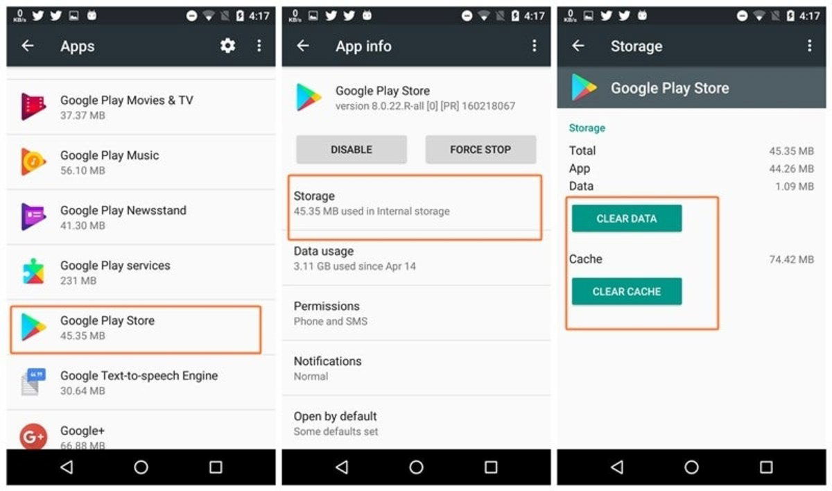 Todos los errores de Google Play y cómo solucionar cada problema