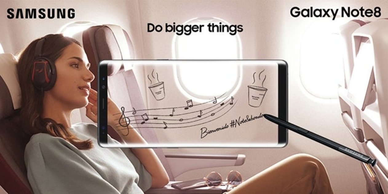 Samsung Note 8 Iberia Vuelos Puente campaña