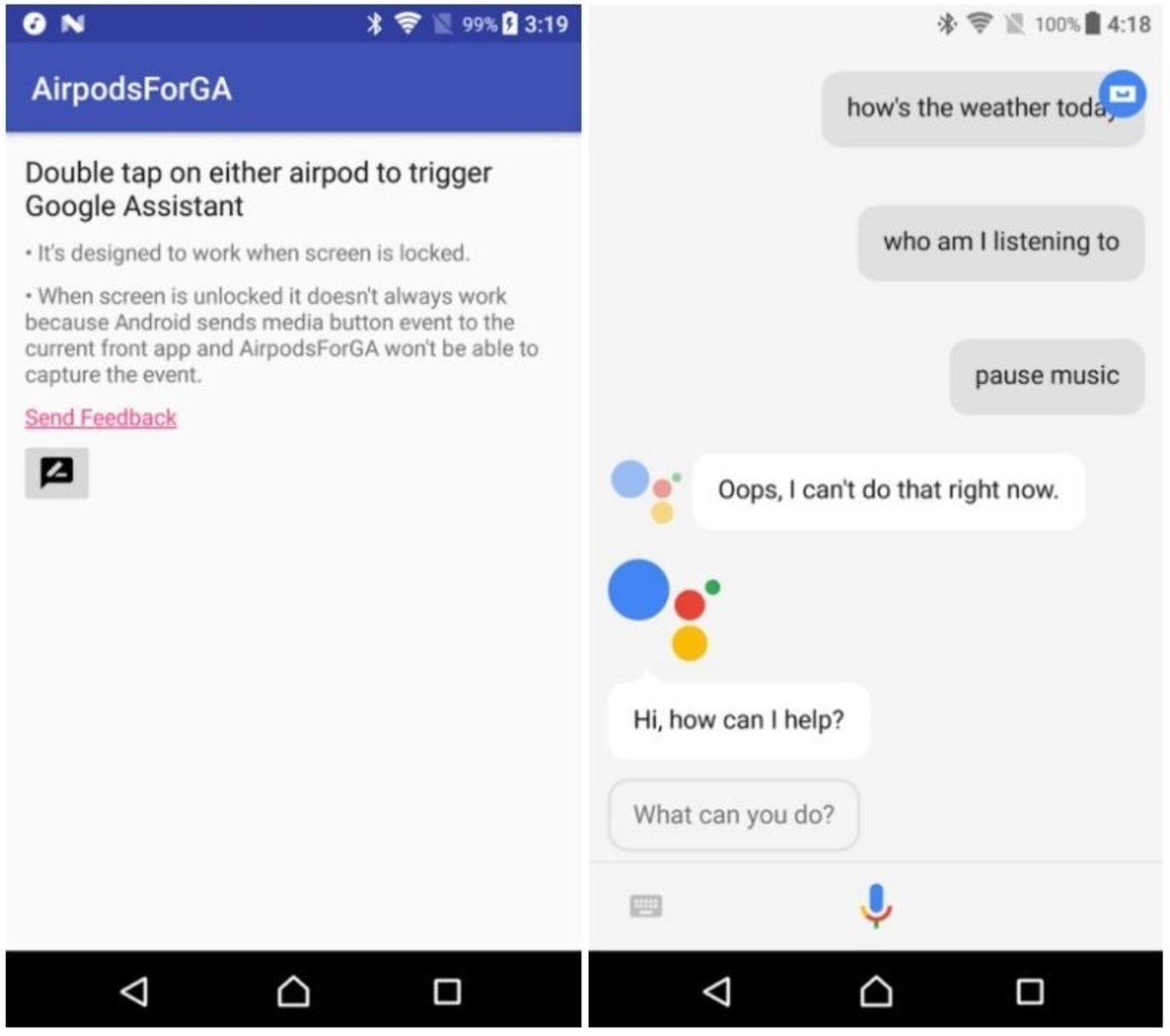 Airpods con Google Assistant