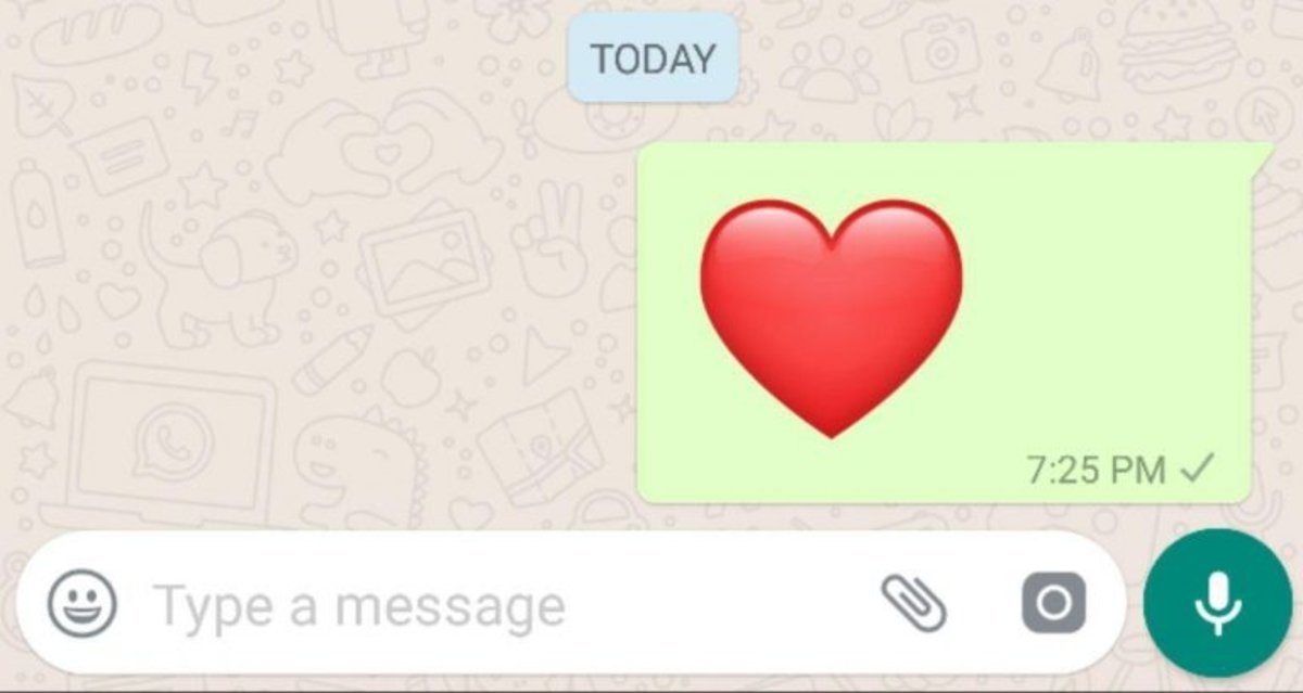 Nuevo emoji de corazón en WhatsApp