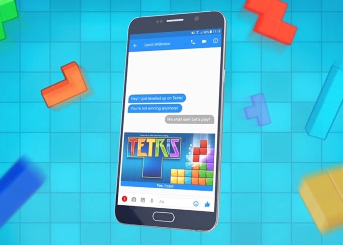 Tetris Facebook Messenger