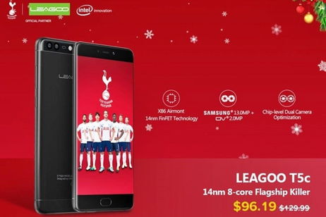 Aprovecha esta oferta navideña y hazte con el nuevo LEAGOO T5c con un gran descuento Aprovecha esta oferta navideña y hazte con el nuevo LEAGOO T5c con un gran descuento
