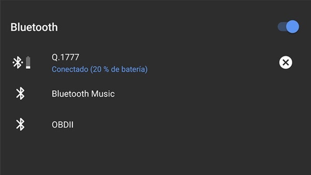 Nivel de batería Bluetooth Android 8.1