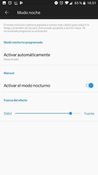 Qué es la luz nocturna o modo noche en Android y por qué deberías activarlo