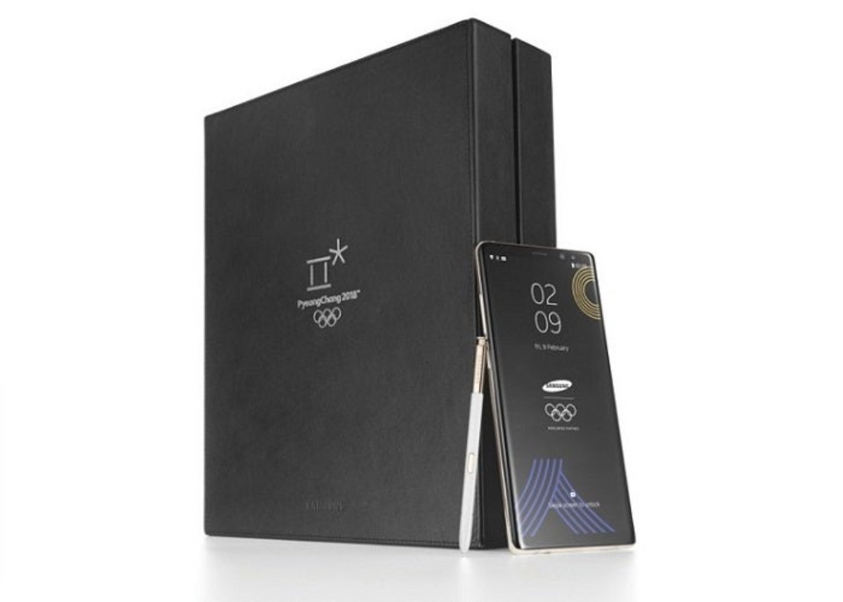 Galaxy Note 8 olimpiadas de invierno negro