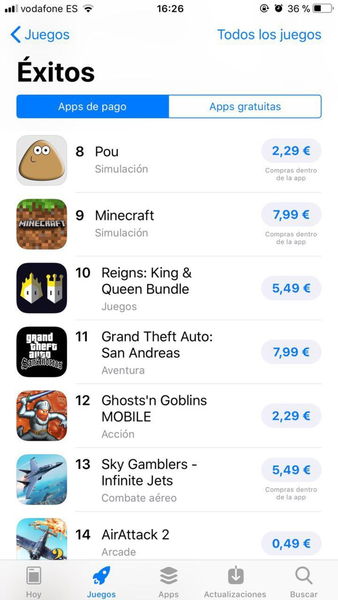 ¿Es verdad que en iPhone descargan otro tipo de juegos?