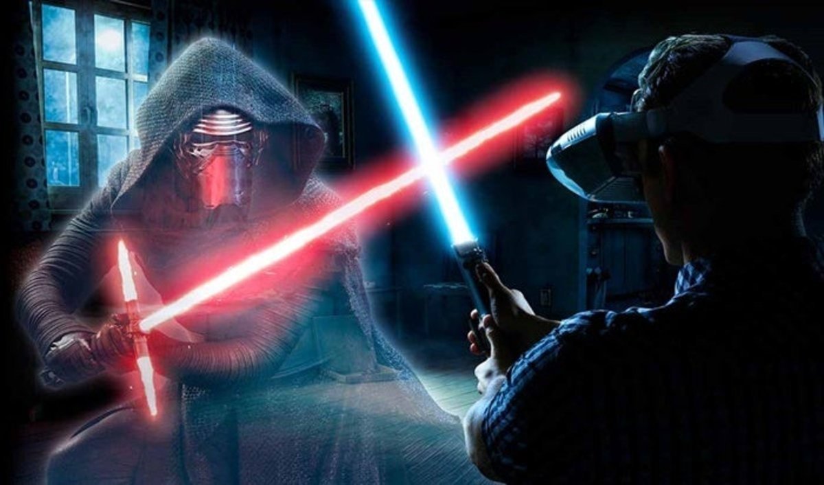 Lenovo Star Wars Jedi Challenges lucha espadas