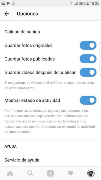 Cómo quitar la hora de última conexión de Instagram