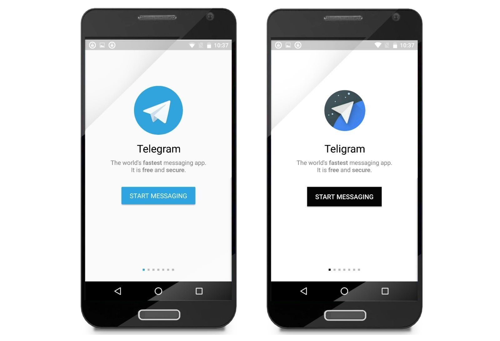 Telegram falsos