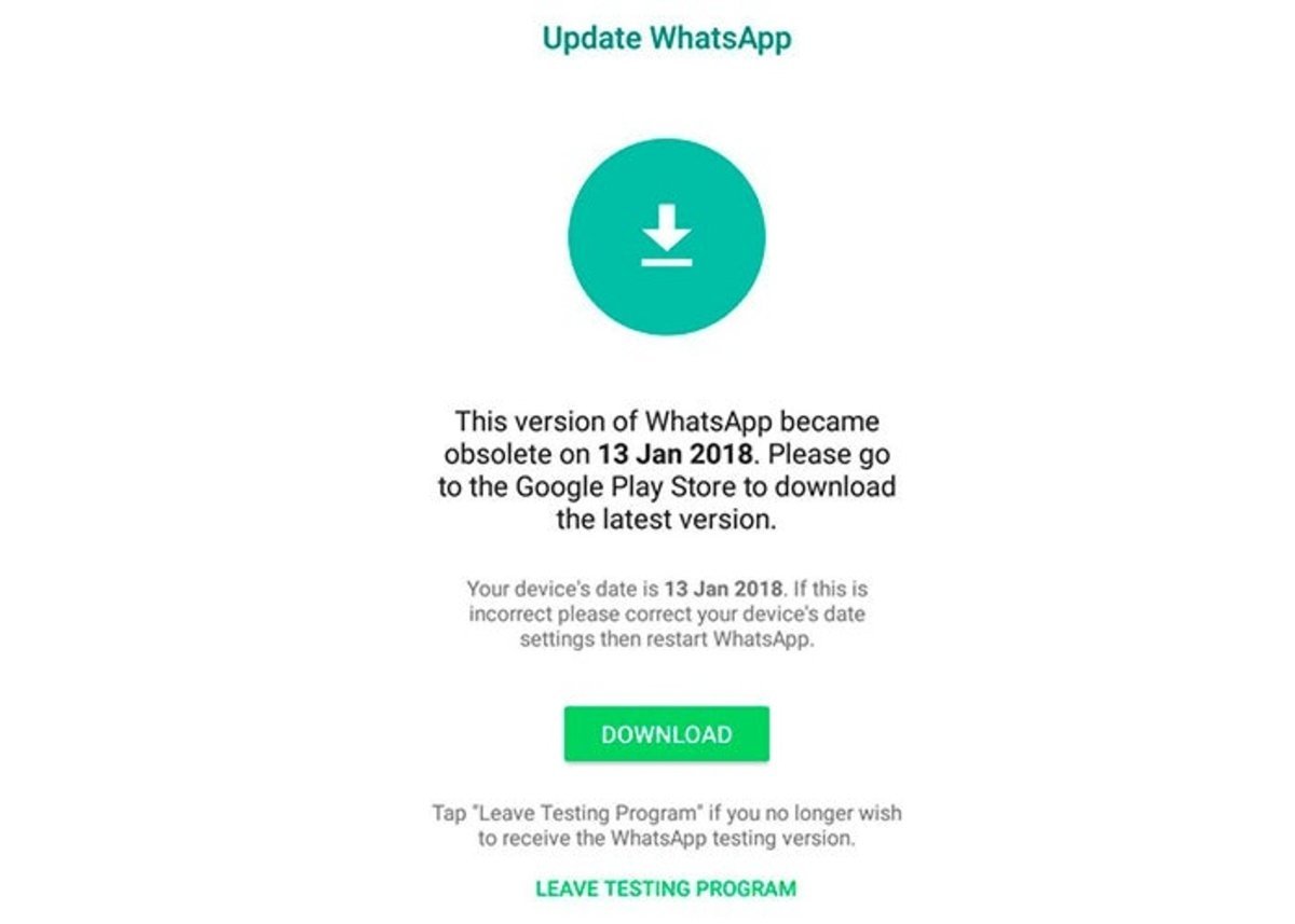 whatsapp obsoleto