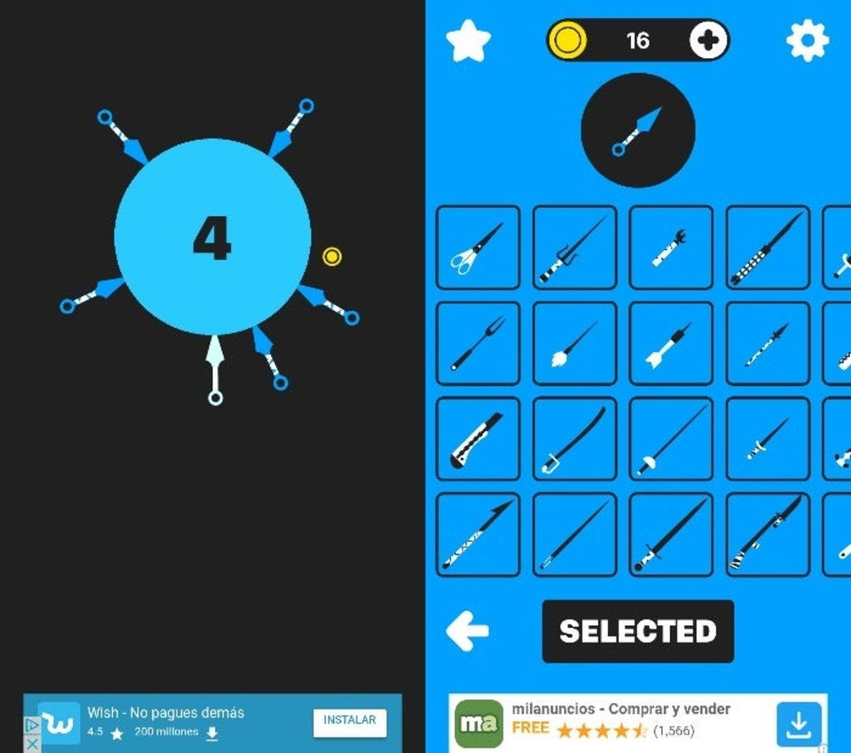 Knife Dash, el juego de lanzar cuchillos al que te vas a viciar