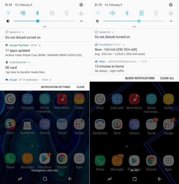 Android Nougat vs Android Oreo en el Samsung Galaxy S8