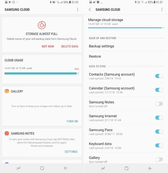 Android Nougat vs Android Oreo en el Samsung Galaxy S8