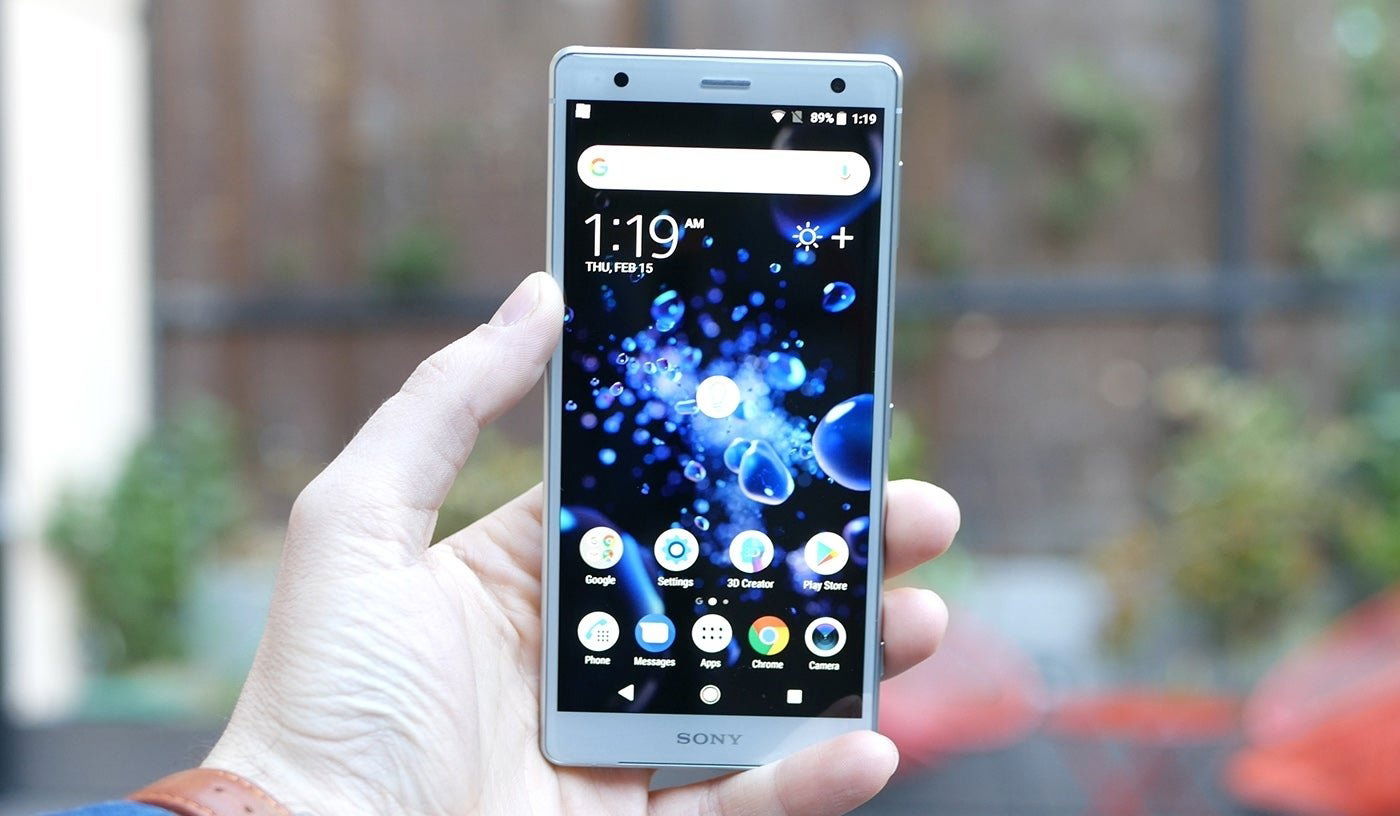 Sony Xperia XZ2, pantalla