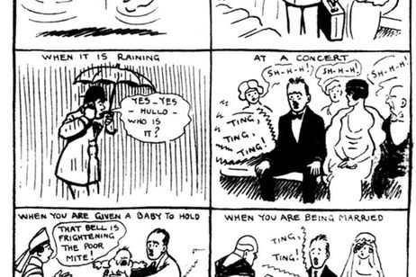 El cómic de hace 100 años que predijo todo lo malo de los móviles El cómic de hace 100 años que predijo todo lo malo de los móviles