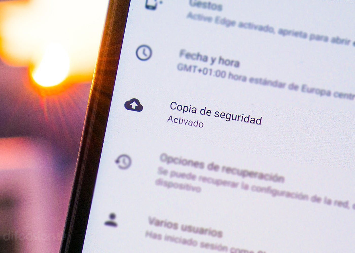 Copias de seguridad en Android