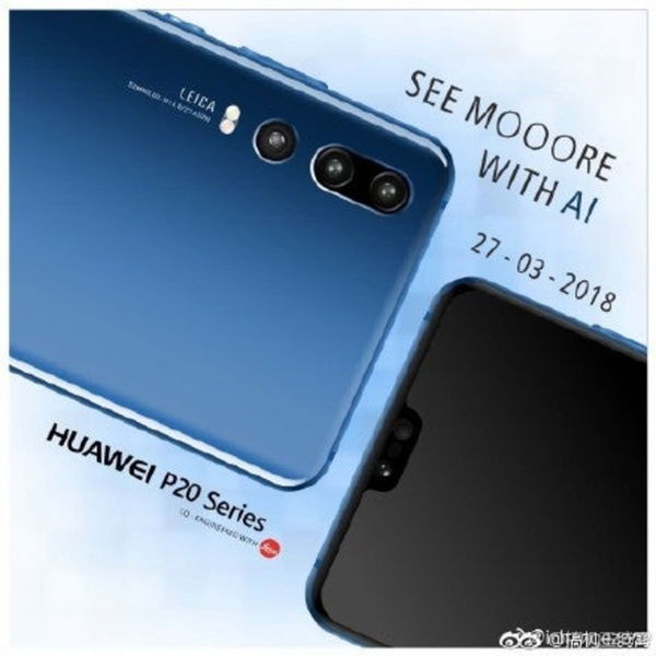 La triple cámara del Huawei P20 Pro, filtrada en unas imágenes de prensa