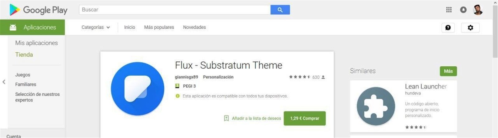 Mejores temas Android Flux