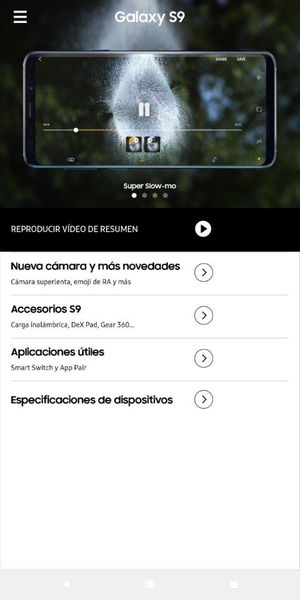 Samsung quiere que pruebes las novedades de los Galaxy S9 en tu móvil con su última app