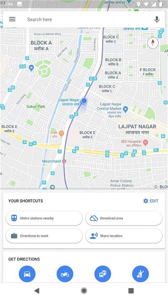 Así es la nueva interfaz con accesos rápidos de Google Maps, pronto en tu Android...