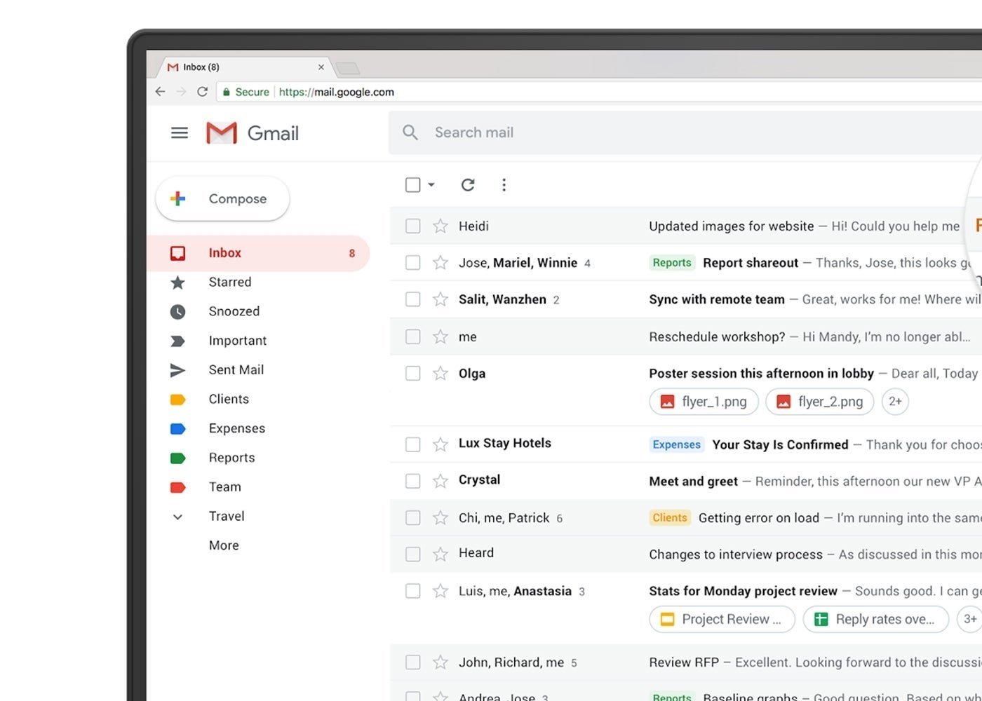 Gmail para web