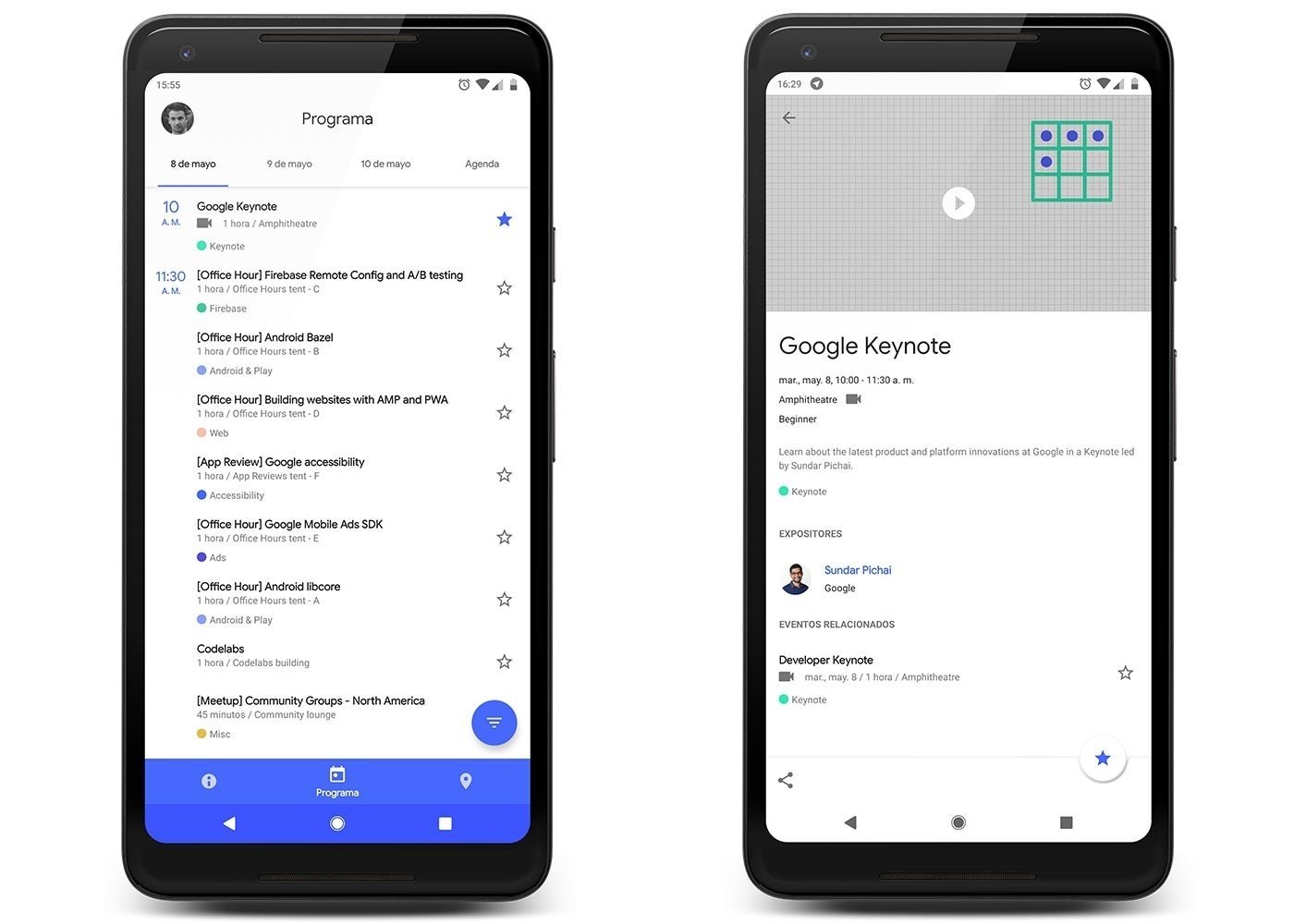 Google IO 2018, app