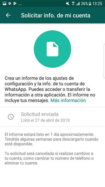 Por qué no necesitas descargar tu informe de datos de WhatsApp
