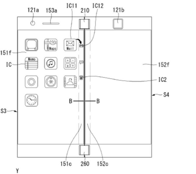 LG intuye el futuro de los smartphones y patenta un diseño plegable con dos baterías