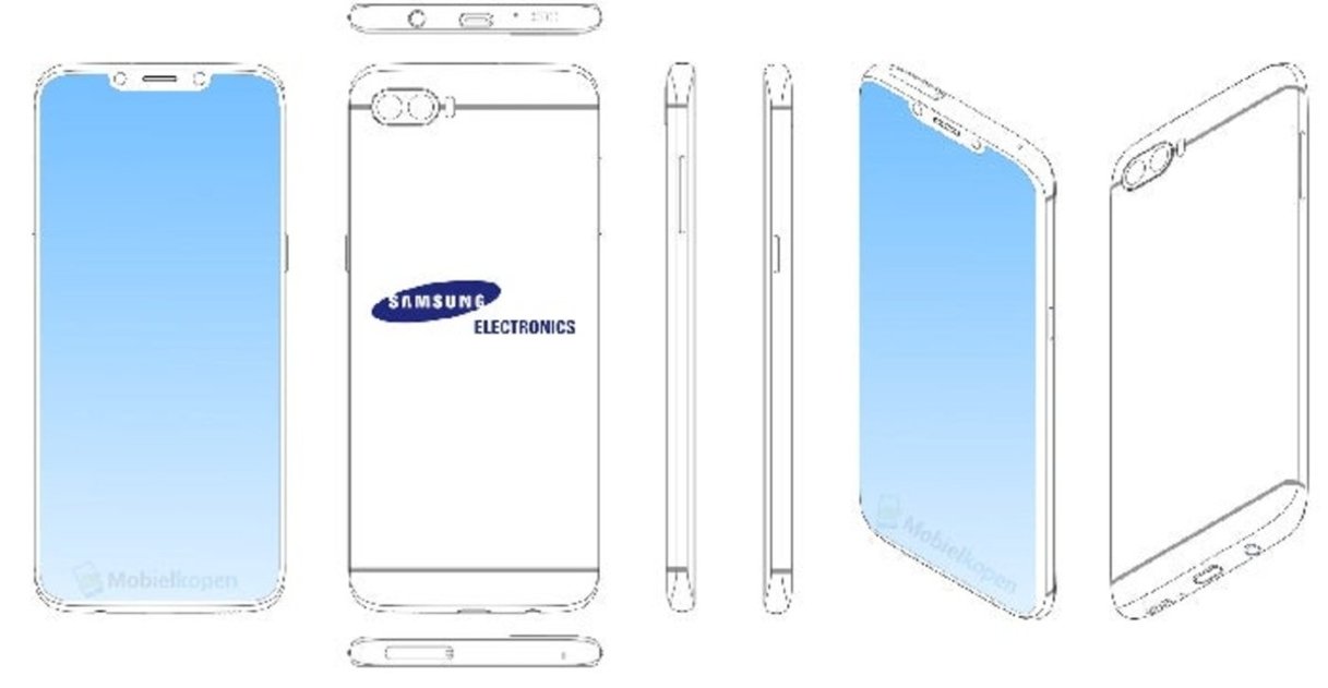 Patente Samsung notch diseño