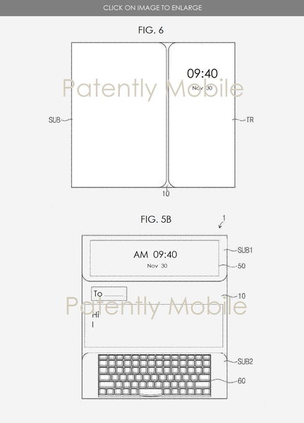 Una tablet plegable con soporte para teclado físico: así es la última patente de Samsung