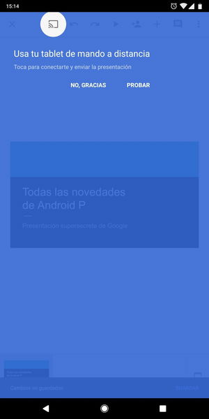 Utiliza Chromecast en presentaciones para mostrar diapositivas