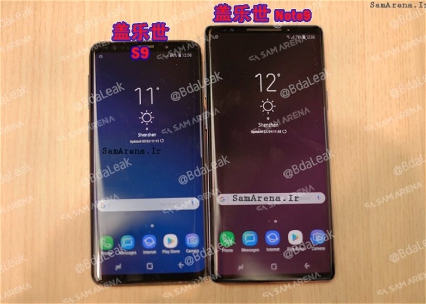 Imagenes falsas del Samsung Galaxy Note9