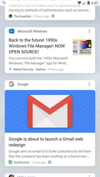 Google prueba el diseño "Material Design 2" en el feed de noticias y Pixel Launcher