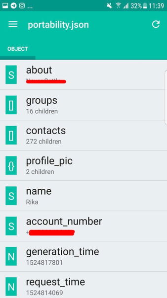 Cómo leer tu informe de WhatsApp en formato JSON y HTML